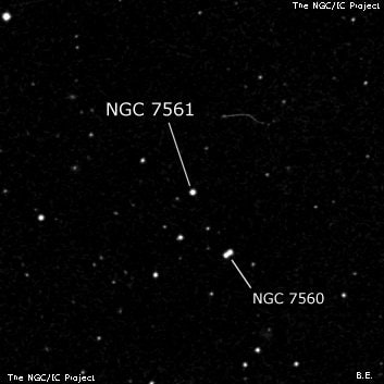 NGC 7561 - одиночная звезда. Описание NGC 7561:, Двойная звезда в созвездии Рыбы