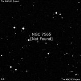 NGC 7565 - по указанным Генри Дрейером координатам, объект повторно не найден; . Описание NGC 7565:, Объект глубокого космоса в созвездии Рыбы