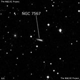 NGC 7567 - галактика. Описание NGC 7567:, Галактика в созвездии Пегас