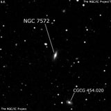 NGC 7572 - линзовидная галактика. Описание NGC 7572:, Галактика в созвездии Пегас