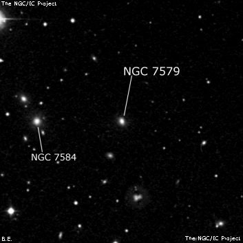 NGC 7579 - галактика. Описание NGC 7579:, Галактика в созвездии Пегас