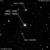 NGC 7583 - спиральная галактика. Описание NGC 7583:, Объект глубокого космоса в созвездии Рыбы