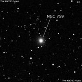 NGC 759 - эллиптическая галактика. Описание NGC 759:, Галактика в созвездии Андромеда