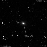 NGC 76 - галактика. Описание NGC 76:, Галактика в созвездии Андромеда