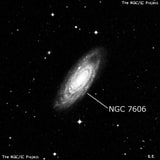 NGC 7606 - спиральная галактика. Описание NGC 7606:, Галактика в созвездии Водолей