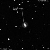 NGC 762 - спиральная галактика с баром. Описание NGC 762:, Галактика в созвездии Кит
