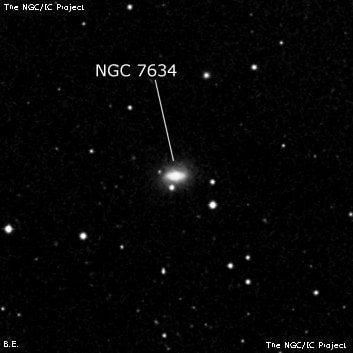 NGC 7634 - спиральная галактика с баром. Описание NGC 7634:, Галактика в созвездии Пегас
