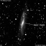 NGC 7640 - спиральная галактика с баром. Описание NGC 7640:, Галактика в созвездии Андромеда