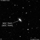 NGC 7643 - галактика. Описание NGC 7643:, Объект глубокого космоса в созвездии Пегас
