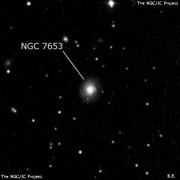 NGC 7653 - спиральная галактика. Описание NGC 7653:, Галактика в созвездии Пегас
