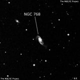 NGC 768 - галактика. Описание NGC 768:, Галактика в созвездии Кит