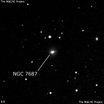 NGC 7687 - линзовидная галактика. Описание NGC 7687:, Галактика в созвездии Рыбы
