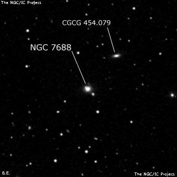 NGC 7688 - линзовидная галактика. Описание NGC 7688:, Галактика в созвездии Пегас