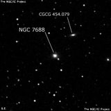 NGC 7688 - линзовидная галактика. Описание NGC 7688:, Галактика в созвездии Пегас