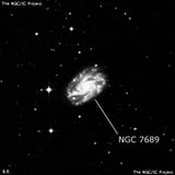NGC 7689 - спиральная галактика с баром. Описание NGC 7689:, Галактика в созвездии Феникс
