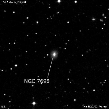 NGC 7698 - линзовидная галактика. Описание NGC 7698:, Галактика в созвездии Пегас