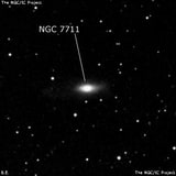 NGC 7711 - линзовидная галактика. Описание NGC 7711:, Галактика в созвездии Пегас