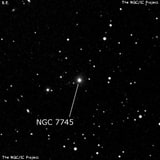 NGC 7745 - эллиптическая галактика. Описание NGC 7745:, Галактика в созвездии Пегас