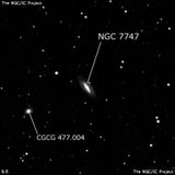 NGC 7747 - спиральная галактика с баром. Описание NGC 7747:, Галактика в созвездии Пегас