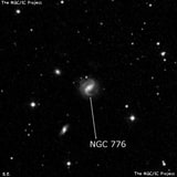 NGC 776 - спиральная галактика с баром. Описание NGC 776:, Галактика в созвездии Овен