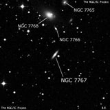 NGC 7767 - линзовидная галактика. Описание NGC 7767:, Галактика в созвездии Пегас