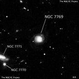 NGC 7769 - спиральная галактика. Описание NGC 7769:, Галактика в созвездии Пегас