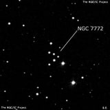 NGC 7772 - рассеянное скопление звёзд. Описание NGC 7772:, Объект глубокого космоса в созвездии Пегас