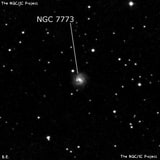 NGC 7773 - спиральная галактика с баром. Описание NGC 7773:, Галактика в созвездии Пегас