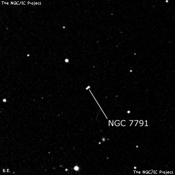 NGC 7791 - две звезды. Описание NGC 7791:, Двойная звезда в созвездии Пегас