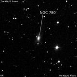 NGC 780 - галактика. Описание NGC 780:, Галактика в созвездии Треугольник