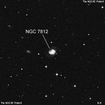 NGC 7812 - спиральная галактика. Описание NGC 7812:, Галактика в созвездии Скульптор