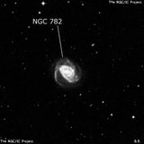 NGC 782 - спиральная галактика с баром. Описание NGC 782:, Галактика в созвездии Эридан