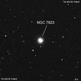NGC 7823 - спиральная галактика с баром. Описание NGC 7823:, Галактика в созвездии Тукан