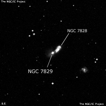 NGC 7829 - галактика. Описание NGC 7829:, Галактика в созвездии Кит