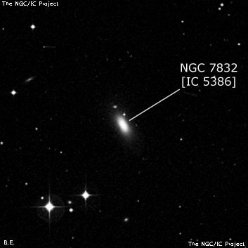 NGC 7832 - эллиптическая галактика. Описание NGC 7832:, Галактика в созвездии Рыбы
