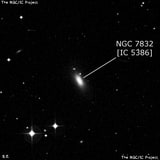 NGC 7832 - эллиптическая галактика. Описание NGC 7832:, Галактика в созвездии Рыбы