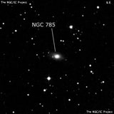 NGC 785 - галактика. Описание NGC 785:, Галактика в созвездии Треугольник