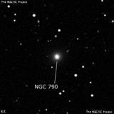 NGC 790 - линзовидная галактика. Описание NGC 790:, Галактика в созвездии Кит