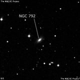 NGC 792 - линзовидная галактика. Описание NGC 792:, Галактика в созвездии Овен