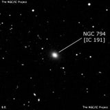 NGC 794 - галактика. Описание NGC 794:, Галактика в созвездии Овен