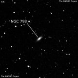 NGC 798 - эллиптическая галактика. Описание NGC 798:, Галактика в созвездии Треугольник