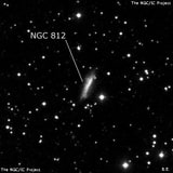 NGC 812 - галактика. Описание NGC 812:, Галактика в созвездии Андромеда