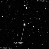 NGC 819 - галактика. Описание NGC 819:, Галактика в созвездии Треугольник