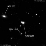 NGC 829 - спиральная галактика. Описание NGC 829:, Галактика в созвездии Кит