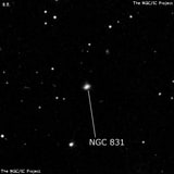 NGC 831 - галактика. Описание NGC 831:, Галактика в созвездии Кит