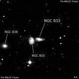 NGC 833 - галактика. Описание NGC 833:, Галактика в созвездии Кит
