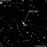 NGC 861 - спиральная галактика. Описание NGC 861:, Галактика в созвездии Треугольник