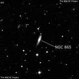NGC 865 - галактика. Описание NGC 865:, Галактика в созвездии Треугольник