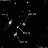 NGC 87 - галактика. Описание NGC 87:, Галактика в созвездии Феникс