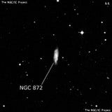 NGC 872 - спиральная галактика. Описание NGC 872:, Галактика в созвездии Кит